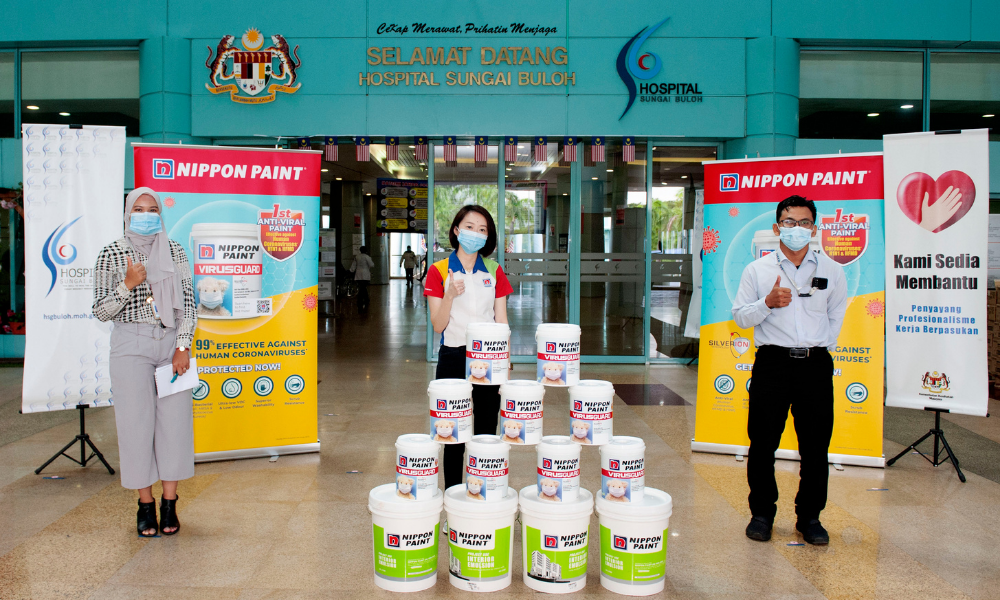 Nippon Paint thank frontliners from Hospital Sungai Buloh